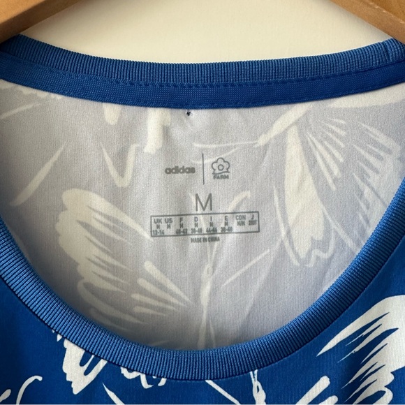 Adidas x Farm Rio • Blue Butterfly Print Mini Dress - Picture 6 of 6